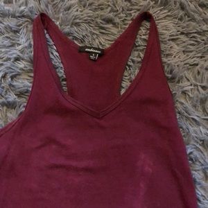 Maroon Tank Top Body Suiet